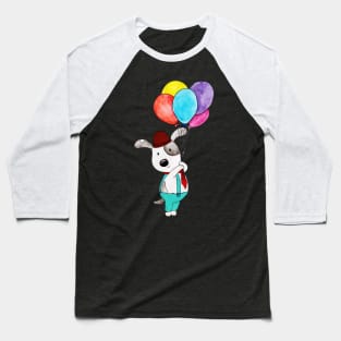 Cute Panda Holding Balloons Baseball T-Shirt